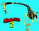 Dibujo Madagascar 2 Melman 2 pintado por JDMV