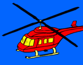 Dibujo Helicóptero  pintado por comadre
