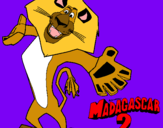 Dibujo Madagascar 2 Alex 2 pintado por anabel11