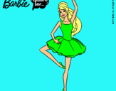 Dibujo Barbie bailarina de ballet pintado por yazminnnnnnn