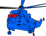 Dibujo Helicóptero al rescate pintado por ewad