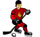 Dibujo Jugador de hockey sobre hielo pintado por blablabla9