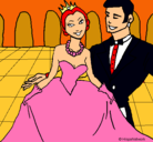 Dibujo Princesa y príncipe en el baile pintado por J0CELYNGILGO