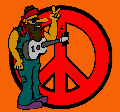 Dibujo Músico hippy pintado por PEPITAYO5
