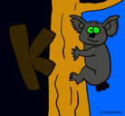 Dibujo Koala pintado por dalex