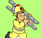 Dibujo Bombero pintado por asQwsWa