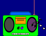 Dibujo Radio cassette 2 pintado por LEO_VAS