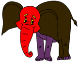Dibujo Elefante feliz pintado por franco20120
