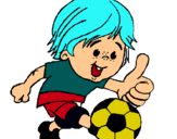 Dibujo Chico jugando a fútbol pintado por SaraGOF