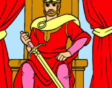 Dibujo Caballero rey pintado por mexiangel
