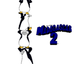 Dibujo Madagascar 2 Pingüinos pintado por fbvnhjnrgn