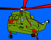 Dibujo Helicóptero al rescate pintado por isidro