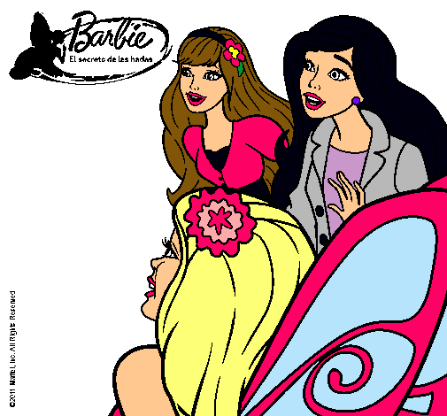 Barbie y sus amigas sorprendidas