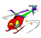 Dibujo Helicóptero pintado por pintarde 