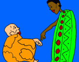 Dibujo Dos africanos pintado por james122