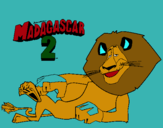 Dibujo Madagascar 2 Alex pintado por CALABACITA