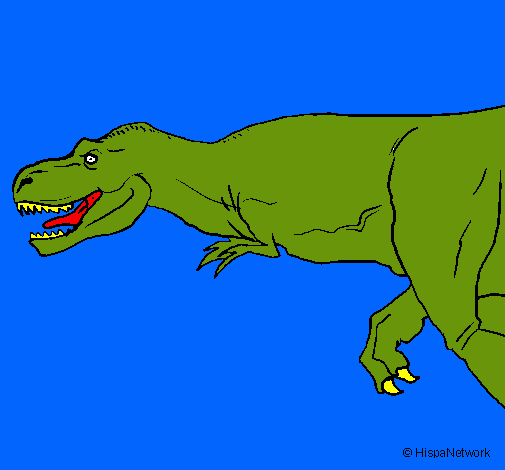 Dibujo Tiranosaurio rex pintado por james122