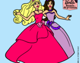 Dibujo Barbie y su amiga súper felices pintado por Amara