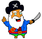 Dibujo Pirata pintado por piratas