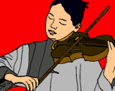 Dibujo Violinista pintado por PEPITAYO5