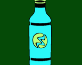 Dibujo Botella de refresco pintado por botella