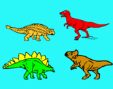 Dibujo Dinosaurios de tierra pintado por dinoooooooo