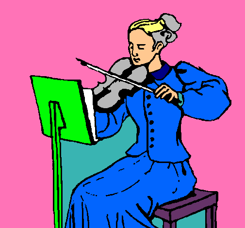 Dama violinista