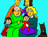 Dibujo Familia pintado por leti-1B