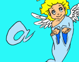 Dibujo Ángel pintado por celia12345