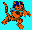 Dibujo Jugador tigre pintado por klghkjh