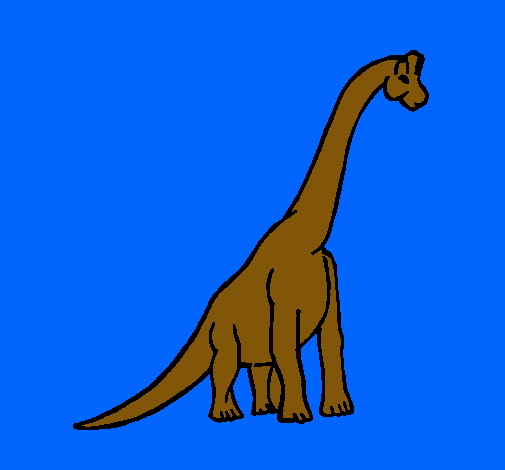 Dibujo Braquiosaurio pintado por maryjobel