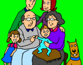 Dibujo Familia pintado por karla_