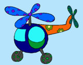 Dibujo Helicóptero adornado pintado por jariel