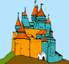 Dibujo Castillo medieval pintado por pepelu