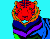 Dibujo Tigre pintado por mratin