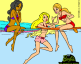 Dibujo Barbie y sus amigas pintado por PEPITAYO5