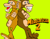 Dibujo Madagascar 2 Manson y Phil 2 pintado por gabrix