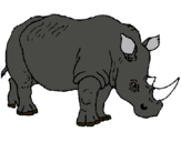 Dibujo Rinoceronte pintado por 0303