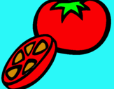 Dibujo Tomate pintado por LACARMEN