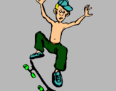 Dibujo Skater pintado por Naiaracoro