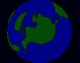 Dibujo Planeta Tierra pintado por mario7575749