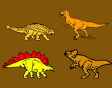 Dibujo Dinosaurios de tierra pintado por yeremy