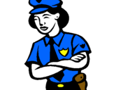 Dibujo Mujer policía pintado por 48767963
