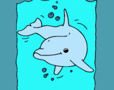 Dibujo Delfín pintado por zamorac