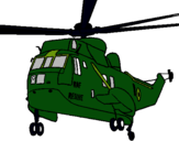 Dibujo Helicóptero al rescate pintado por gol320