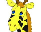 Dibujo Cara de jirafa pintado por 0303