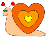 Dibujo Caracol corazón pintado por h2qcqsm2dij8