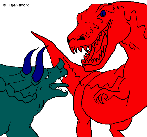 Lucha de dinosaurios