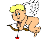 Dibujo Cupido pintado por nellyce