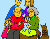 Dibujo Familia pintado por Mariwhis